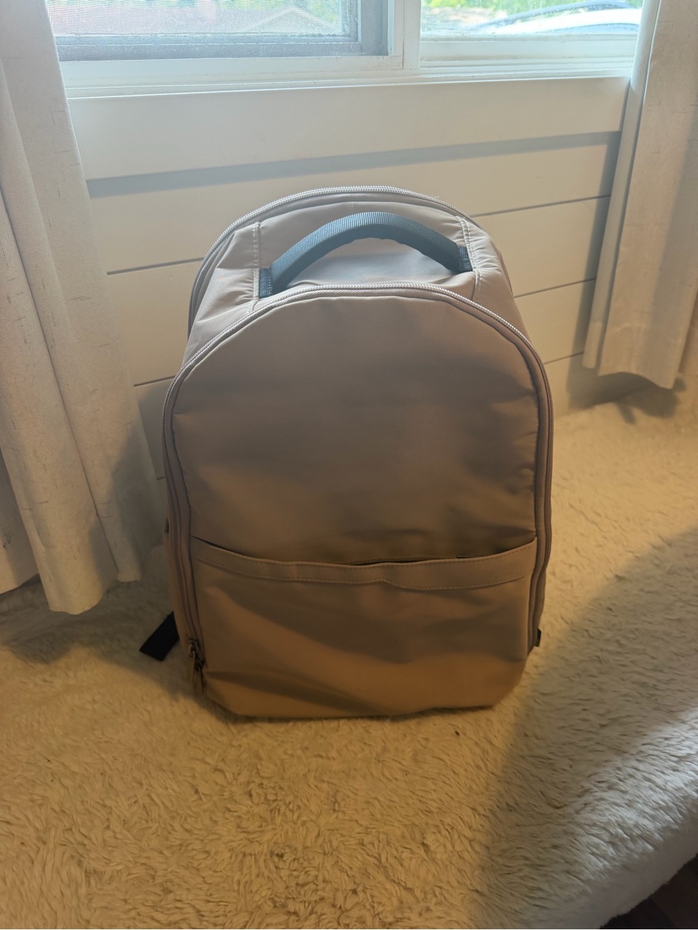 Neutral Tan Backpack - Casual Everyday Bag